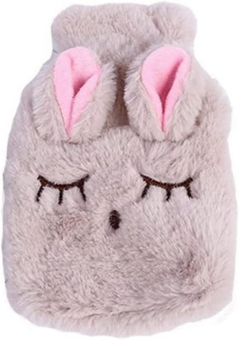Pineeseatile Hot Water Bag Hot Water Bottle Cartoon Rubber Feet Warmer Water Heating