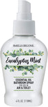 SMELLS BEGONE 4 oz Essential Oil Air Freshener Bathroom Spray, Eliminates Bathroom & Toilet Odors, Eucalyptus Mint