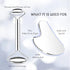 Set,Ice Sha,3-in-1 Set Gua Sha Facial Tools Face Rollers,Manual Acupuncture Pen,Stainless Gua Stainless Steel Massage