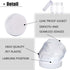 20 PCS 2oz Plastic Empty Jars with Lids (White), Wide-Mouth Refillable Storage Containers for Cosmetics, Candy, Beads,