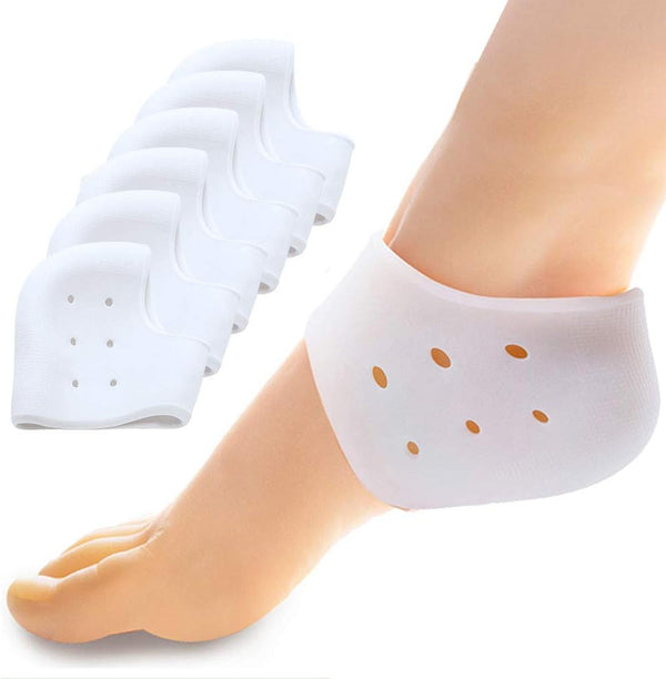 Heel Sleeves, Sumiwish 6PCS Gel Heel Cushion, Support for Plantar Fasciitis, Pain Relief and Cracked Heels