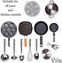 Vila 7 Inches Diameter Cast Iron Scrubber, Round 316 Premium Stainless Steel, Flexible Chainmail Scrubber