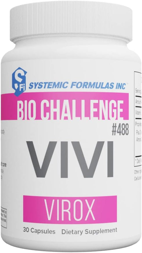 Systemic Formulas Bio Challenge #488 VIVI Virox, 30 Capsules, Immune Support Blend with Pau D’Arco