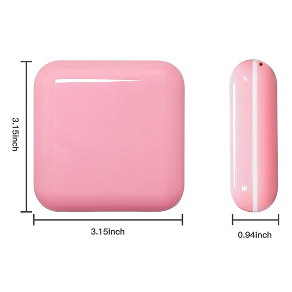 whoobell Cute Retainer Case - Slim Night Mouth Guard Case with Lid Hinge, Large Aligner Case, 1 Pack
