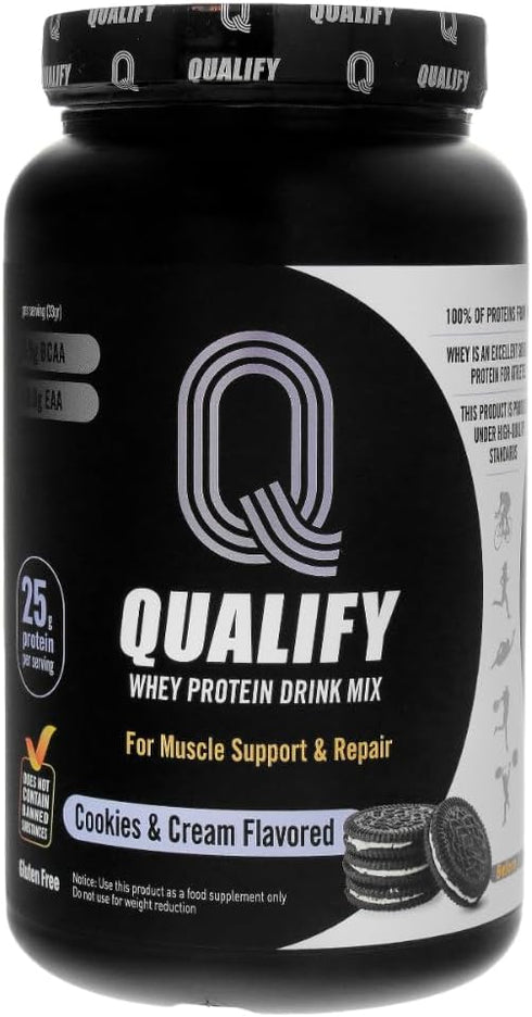 Cookies and Cream Protein Powder Shake | Whey Protein Post Workout Recovery | Gluten Free, 25g Protein
