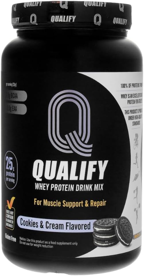 Cookies and Cream Protein Powder Shake | Whey Protein Post Workout Recovery | Gluten Free, 25g Protein