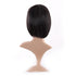 MapofBeauty 12 Inch Short Straight Bob Wig, Black, Fashion Lady with Flat Bangs