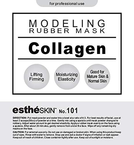 No.101 Collagen Peel Off Type Modeling Rubber Mask Powder for Facial Skin Care Treatment, 35oz