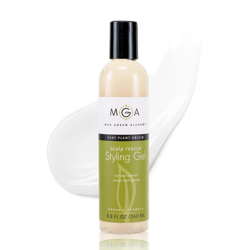 Scalp Rescue Styling Gel, 8.8 Fl Oz | Organic Unisex Formula for Frizz Control, Flexible Natural Hold