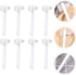 Healvian 8pcs Denture Cleaning Brush Set - T-Shaped Denture Special Toothbrush Tool Bagged with Hard Heads for Denture