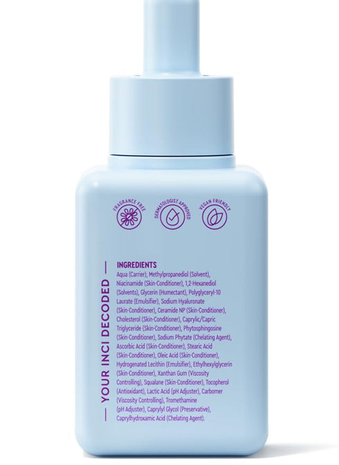 BYOMA Brightening Serum - Hydrating Face Serum with Hyaluronic Acid, Niacinamide & Ceramides - 1.01 fl. oz for Glowing