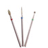 MZCMSL 3pcs Diamond Cuticle Drill Bits - Professional Manicure Drill Bit Kit (Needle, Ball, Bullet) 3/32 Shank