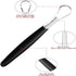 1Pc Silver Tongue Scraper, Metal Cleaner for Bad Breath, Stainless Steel Professional Tongue Cleaner for Oral Care
