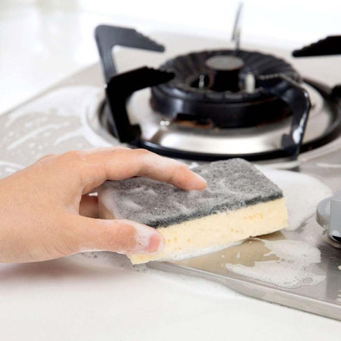 Sponges Kitchen, 8pcs Dish Washing Sponge – Heavy Duty Scrub Sponge for Reusable Kitchen Cleaning Dishes, Pots, Pans