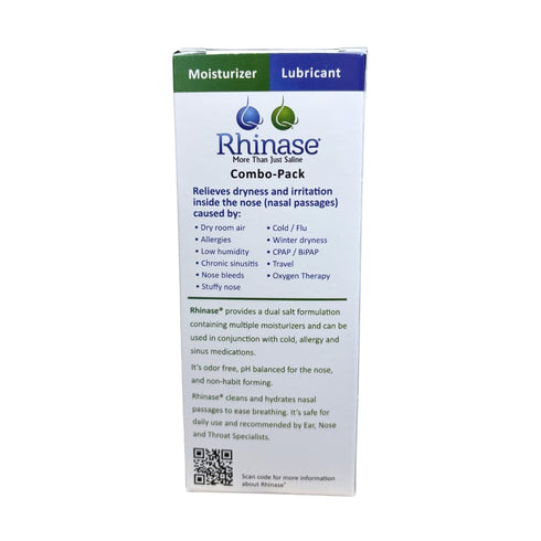 Rhinase Pack (1 oz) (1 oz) Nasal Care Combo - Nasal Gel & Saline Spray for Dryness, Allergy Relief & Nosebleed