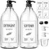 GMISUN Laundry Detergent Dispenser, 2 Pack Liquid Soap Dispenser, 67oz Storage Container