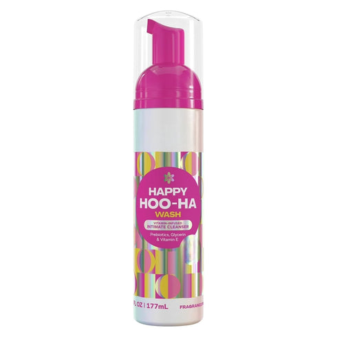 LIVARIO LLC Happy Hoo-Ha Wash Foaming Intimate Cleanser, Fragrance Free, with Prebiotics & Vitamin