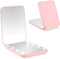 WOBSION Small Mirror with Lights, LED Compact Makeup Mirror, 1x/3x Mini Travel Mirror, Portable for Purse, Gifts for