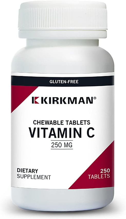 Kirkman Labs Vitamin C 250 mg Chewable Tablets with Stevia - 250 Count