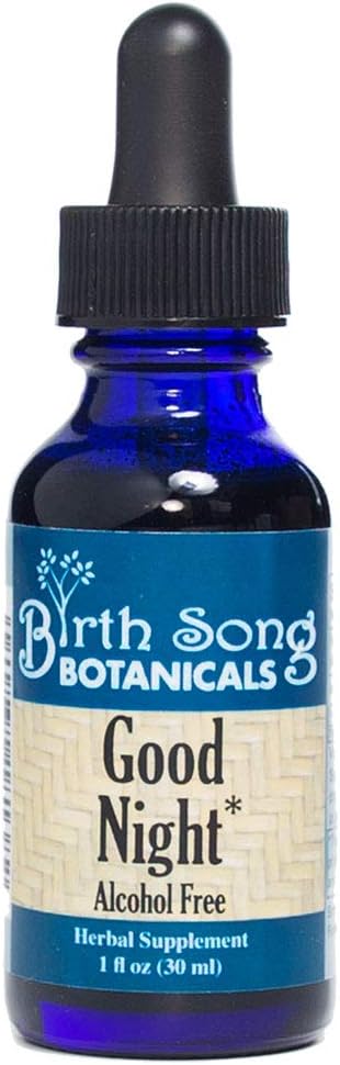 Good Night Tincture - Natural Herbal Sleep Aid Supplement with Valerian Root and Chamomile, 1oz