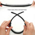 LOVEF 5 Pieces Fashion Headband for Women & Girls with Resin Plastic Teeth Comb Hair Hoop