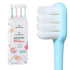 Upgrade Version 4 Pack Micro Nano Extra Soft Toothbrush for Adults, 20000 Soft Bristles for Sensitive Teeth
