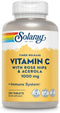 SOLARAY Vitamin C 1000mg w/Rose Hips & Acerola | 250ct | Non-GMO | Two-Stage Timed-Release Immune Support