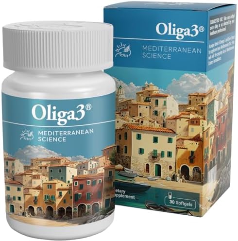 Omega-3 EPA and DHA with Vitamins D and E, Capsules for Memory and Focus, 30 Capsules
