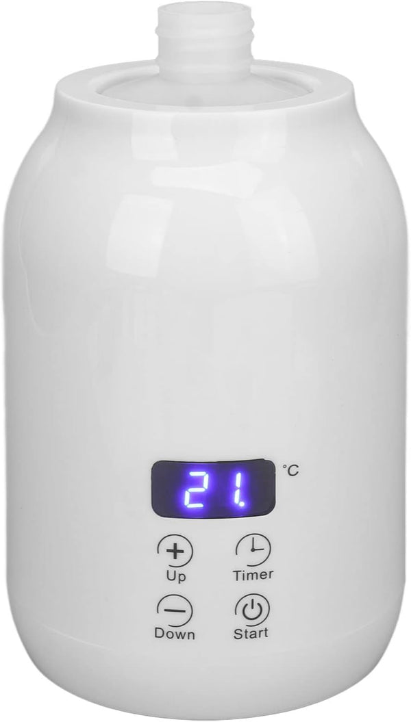 Lotion Warmer Dispenser Heated, Massage Oil Heater, LED Display Touch Control Temperature Adjust Essential Oil Bottle