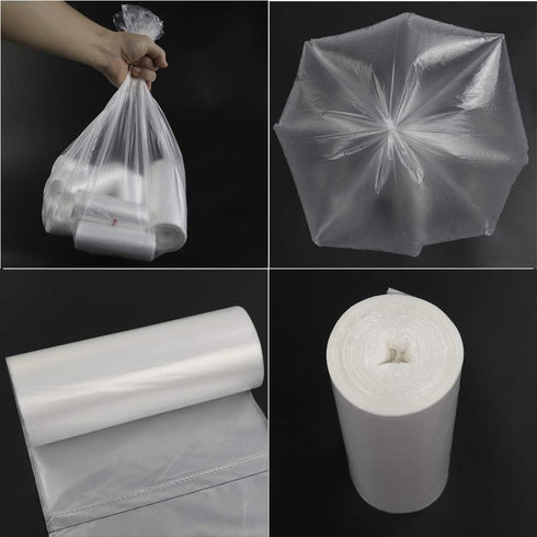 1.2 Gallon Clear Small Trash Bag, 225 Counts Garbage Bags
