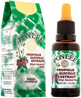 Pon Lee Brazil Green Bee Propolis Liquid Extract, No Alcohol, 30ML, 1 Pack