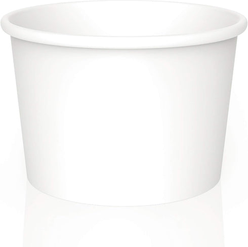 Sheriffdrink Frozen Frozen Pack 100 Ice Cream Paper Cups Yogurt Cup White Dessert Bowls Dessert Supplies
