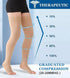 MGANG Medical Thigh High Compression Stockings, Pair, Open Toe, 20-30 mmHg Graduated Support Hose, Opaque, Beige XXL