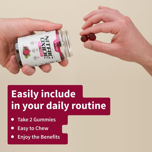 Snap Supplements Sugar Free Nitric Oxide Beet Root Gummies, 60 Gummies