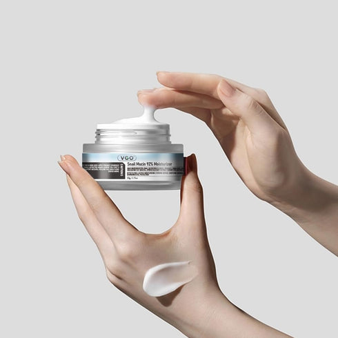 VGO Snail Mucin 92% Moisturizer - Daily Hydrating Repair Face Gel Cream for Dry & Sensitive Skin, 50g / 1.76oz