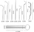 Dental Pick Portable Stainless Steel Tooth Pick Set, 7PCS Reusable Teeth Cleaning Tools with Holder