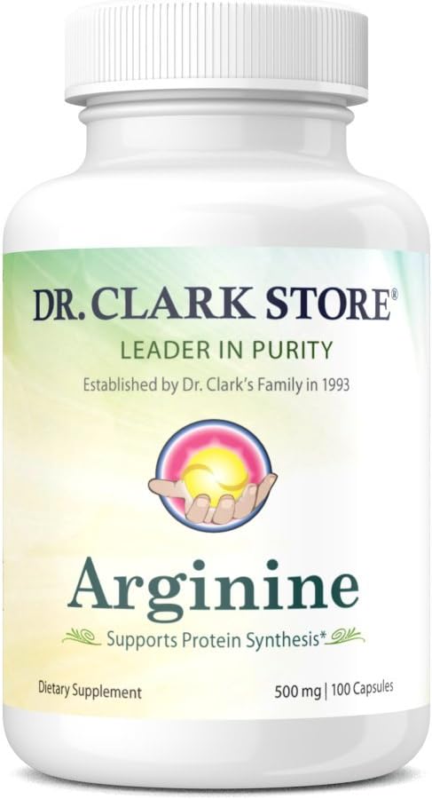 Dr. Clark Arginine, 500mg, 100 Gelatin Capsules