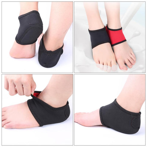 Ipetboom 2 Pcs Neoprene Heel Protective Covers for Foot Care - Shock Absorbing Heel Cushions with Anti-Slip Design
