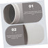 MAGICLULU Travel Toothbrush Cup and Toothpaste Storage Box, Dual-color Portable Mouthwash Cup, Gray, Compact for Travel