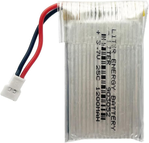 3.7V 1200mAh 903052 Li Battery Lithium Battery for High Magnification 25C Drone Battery for SYMA X5SC X5SW X5SC-1 Remote Control Quadcopter Drone