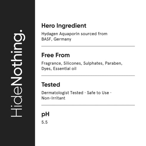 Minimalist 5% Aquaporin Booster Face Wash for Dry Skin with Hyaluronic Acid | Gently Cleanses | 3.4 Fl Oz / 100 ml