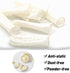 QANYEGN 300pcs Latex Finger Cots, Finger Hats Powder, Finger Condom with Non-Slip i-Static Contact Prevention, Milk