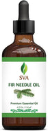 SVA Fir Needle Essential Oil – 4 Fl Oz – 100% Natural for Diffuser, Hair Care, Skin Care, Aromatherapy, with Dropper