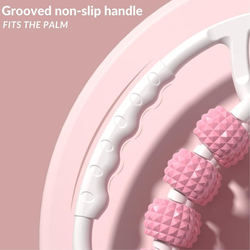 WRUIOY 20-Wheel Elbow Leg Massager Roller Deep Tissue Massage Roller for Leg Arm Tennis Muscle Pain Relief