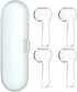 Electric Toothbrush Travel Case for Oral-B Toothbrushes, 4 Pcs Toothbrush Head Covers in White