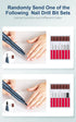 Professional Nail Drill Set 20000RPM USB Portable Electric Nail File with Sanding Bands, Bits & Brush for Acrylic Gel