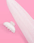 xo, Fetti Bride Veil Claw Clip for Bachelorette Party, Rhinestone Detachable Veil Accessory