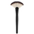 Luxspire Professional Fan Makeup Brush for Highlighting Blush Bronzer Cheekbones, Large Soft Dense Face Tool, Black