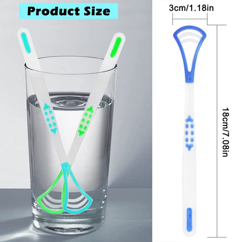 Tongue Scraper Cleaner Soft Tongue Scraper for Healthy Oral Care, 6PCS Tools for Adults and Kids