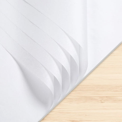 130 Sheets 20"x14" White Wrapping Tissue Paper Bulk for Gift Bags Christmas Weddings Birthday Arts Craft Party Decoration by ZGORENDZ